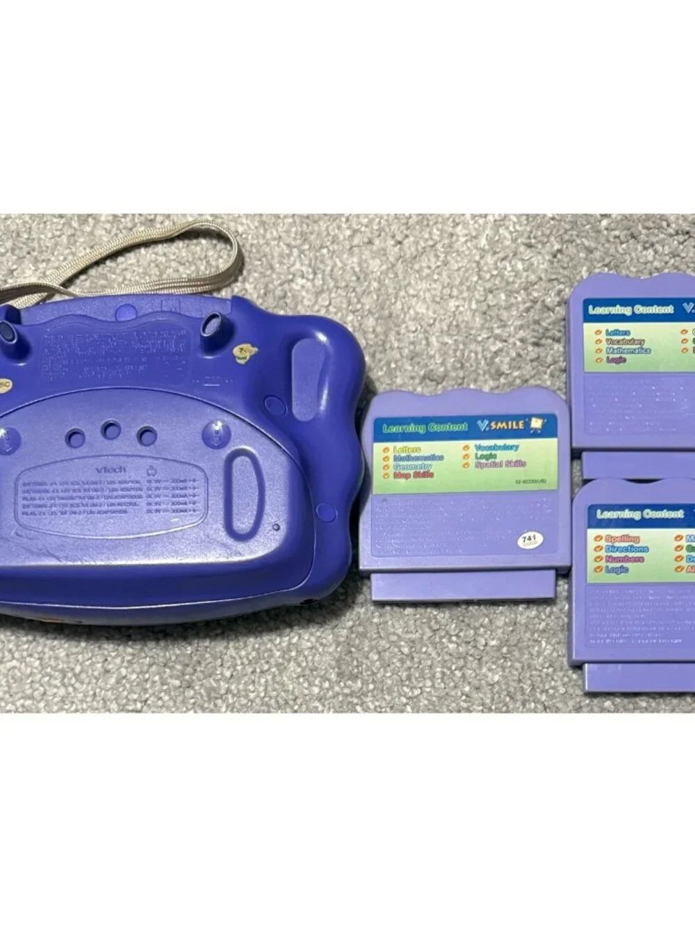 VTech V.Smile Pocket Learning System Handheld Console Tested & Works + 3 Games